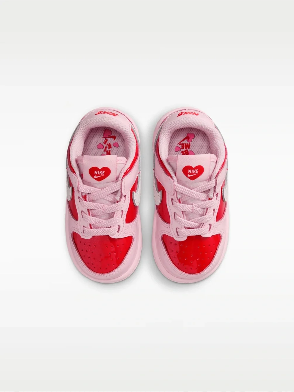 Nike Kids Pink and Red Nike Dunk Low